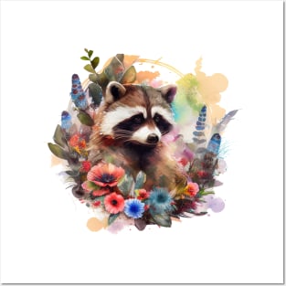 Raccoon Posters and Art